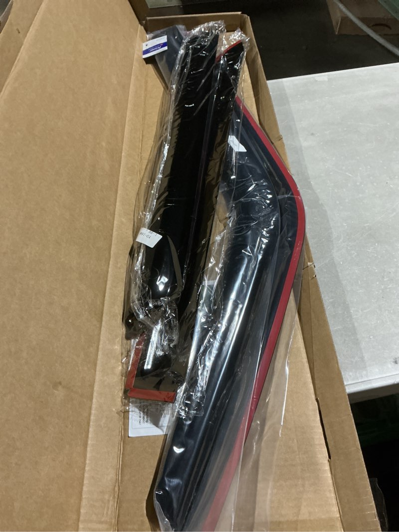 Condition photo showing As Is for window visors rain guards shield for 2007-2018 jeep patriot, out-channel window vent wind deflectors visors shades for 07-18 patriot
