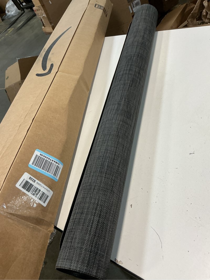 Condition photo showing Good Condition for Blvornl Office Chair Mat for Hardwood Floor and Low Pile Carpet, 35"x 48" Desk Chair Mat for Hard Wood, Anti-Slip Hard Floor Protector Rolling Chair Mats, PVC Mat Desk Rug for Home, Black 35" x 48" Black