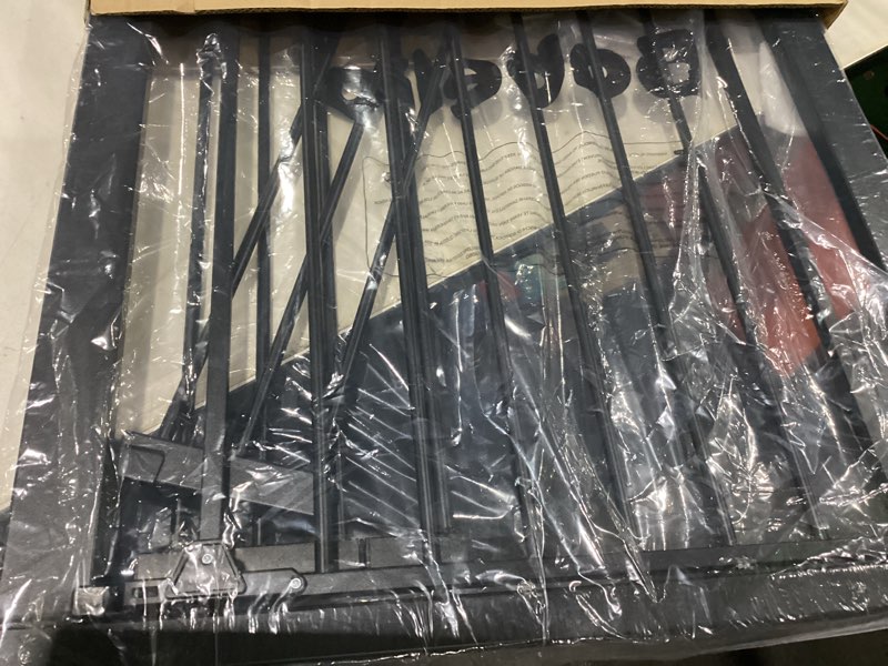 Condition photo showing Good Condition for babelio baby gate for stairs, kitchen & doorways, no bottom bar| one-handed operation| auto-close| hardware mount (drill needed) safety dog/pet gate (black - b17, 26-43" w, 28" h)