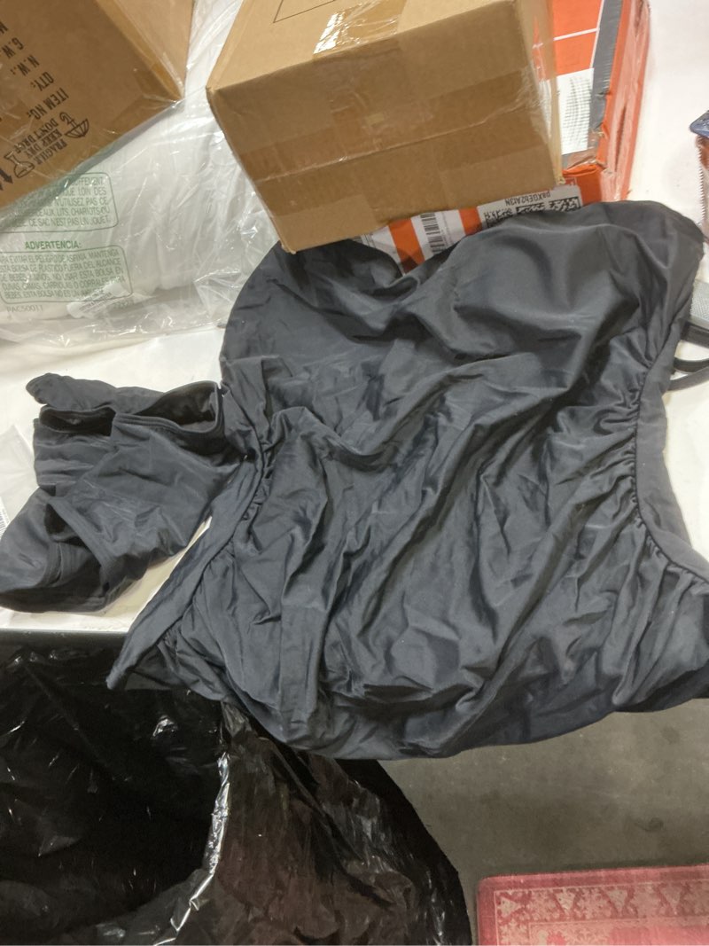 Condition photo showing Good Condition for Eomenie Women's Swimsuits Tankini Tummy Control Bathing Suit Two Piece Slim Full Coverage Swim Suits with High Waisted Bottom X-Large Black