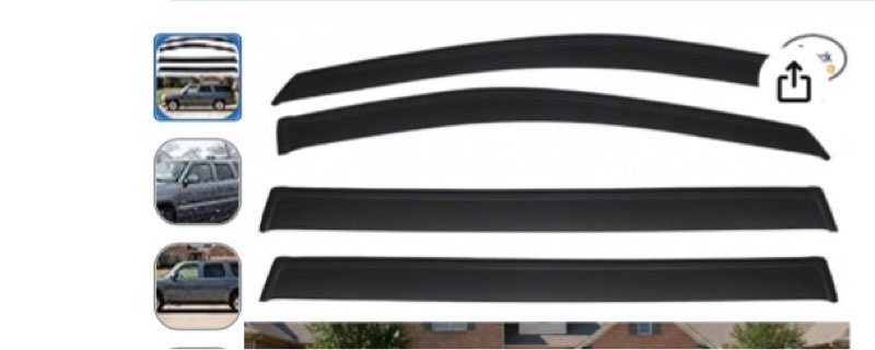 Window Visors Rain Shield For YD-363