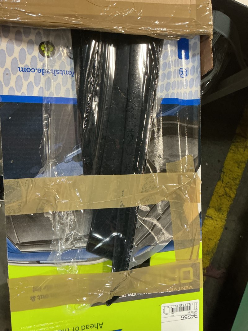 Condition photo showing As Is for auto ventshade [avs outside mount rain guards for 2019-2025 toyota rav4 | window vent visors, 4 pcs. - smoke | 94255