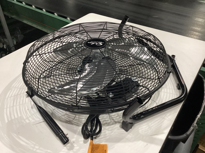 simple deluxe 18 inch 3-speed high velocity heavy duty metal industrial floor fans, black