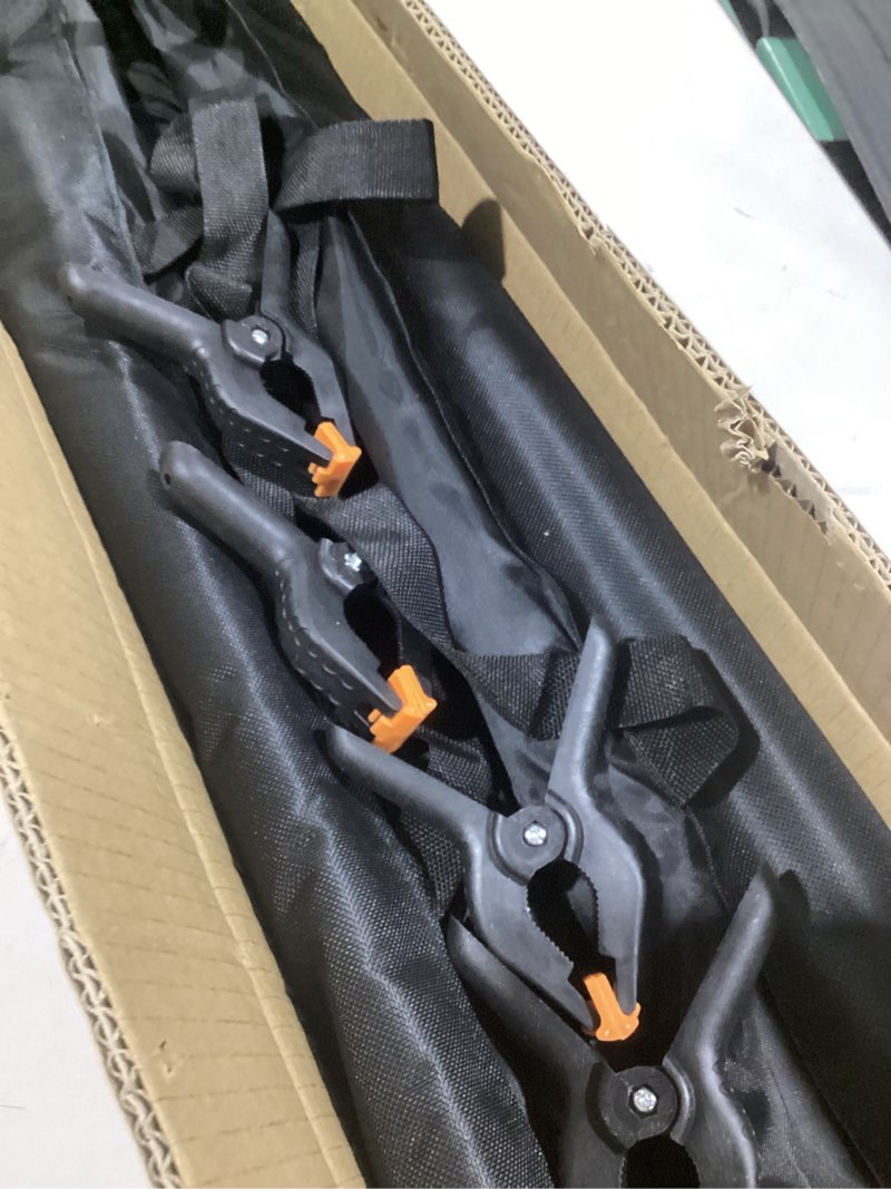 Condition photo showing Good Condition for BEIYANG Backdrop Stand, 7.5 FT x 10 FT Adjustable Photography Background Support System Kit with Carrying Bag for Photo Video Studio 7.5*10FT