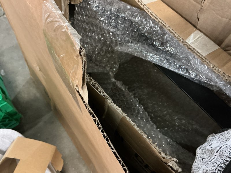 Condition photo showing Good Condition for loaao 30x36 inch black metal framed bathroom mirror for wall, matte black bathroom vanity mirror farmhouse, anti-rust, tempered glass, hangs horizontally or vertically black 30"l x 36"w