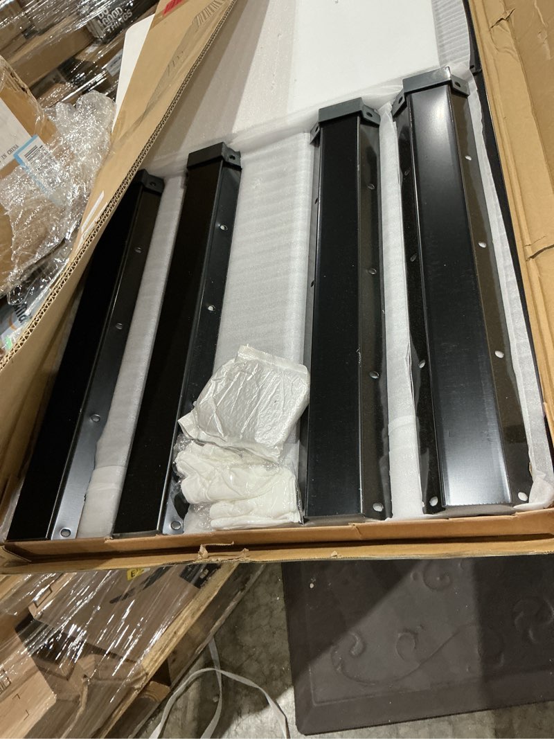 Condition photo showing Good Condition for diiyiv galvanized raised garden bed kit outdoor patio,8x2x2ft large rectangular metal planter boxes,deep root box planter for gardening,vegetables,flowers,herbs-black 8x2x2 black