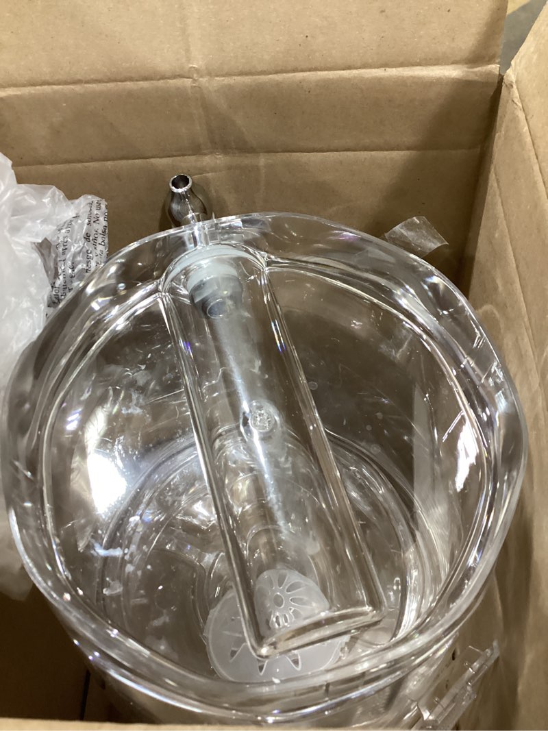 Condition photo showing As Is for CreativeWare 3 Gallon Beverage Dispenser With Ice Cylinder And Fruit Infuser