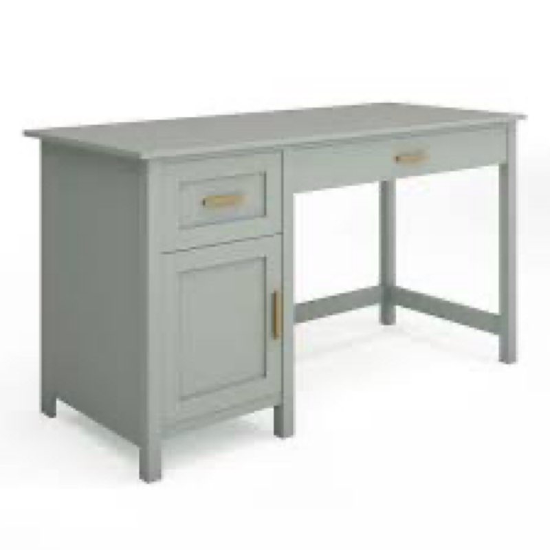 martha stewart teague shaker style home office desk with storage