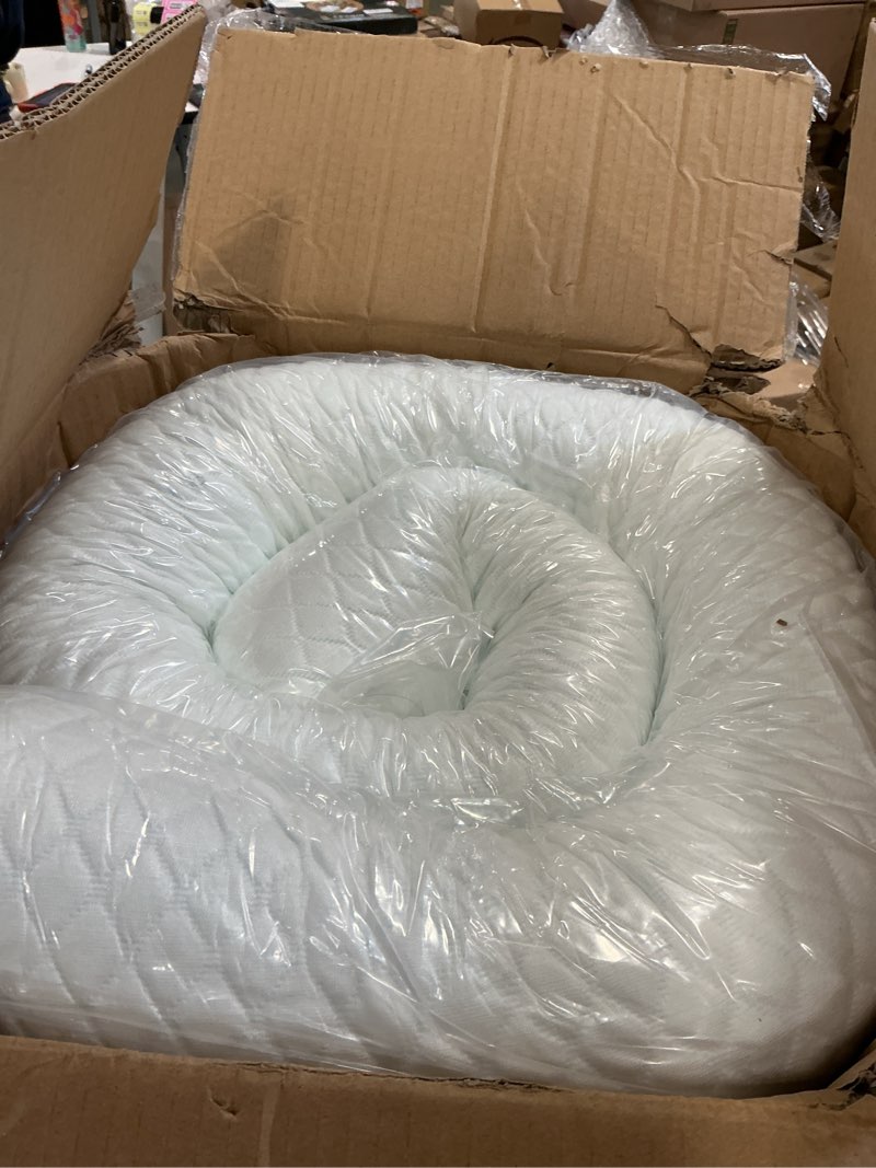 Condition photo showing New/Like New for 3 Inch Gel Memory Foam Mattress Topper Full Size High Density Cooling Pad Pressure Relief Bed Topper (with Removable & Washable Bamboo Cover) Full 3 Inch White