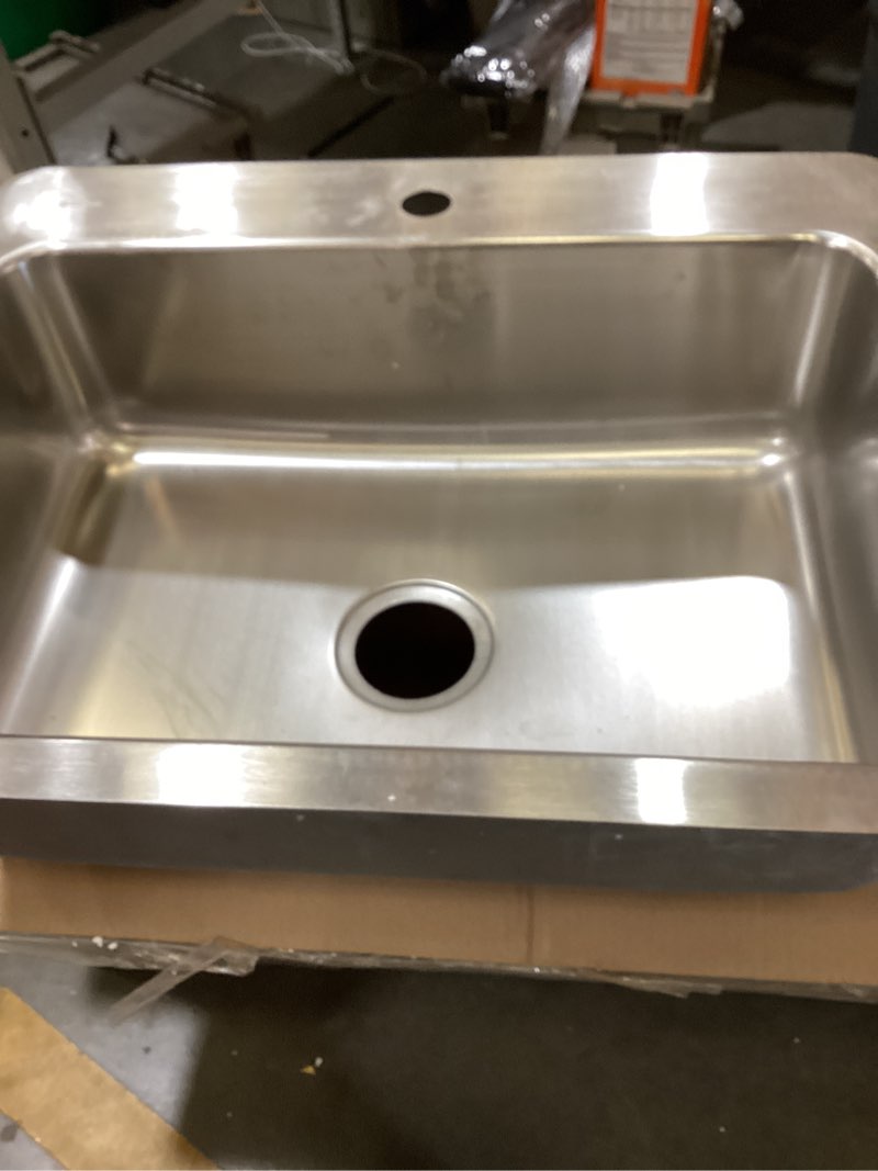 elkay dsesr127221 dayton single bowl dual mount stainless steel sink, 27 x 22 x 8.0625" 1 hole