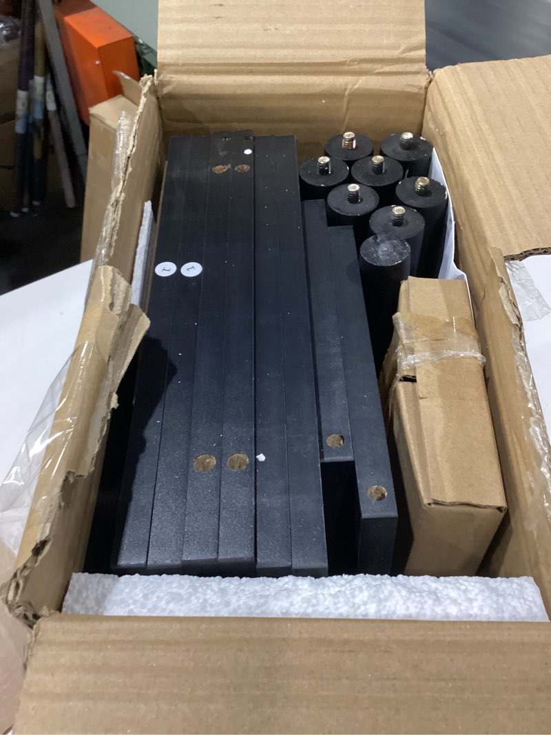 Condition photo showing Good Condition for missing hardware nightstands set of 2, bedside table with rattan door, boho end table with solid wood legs for bedroom, living room, small space nightstands, black color, hns001b
