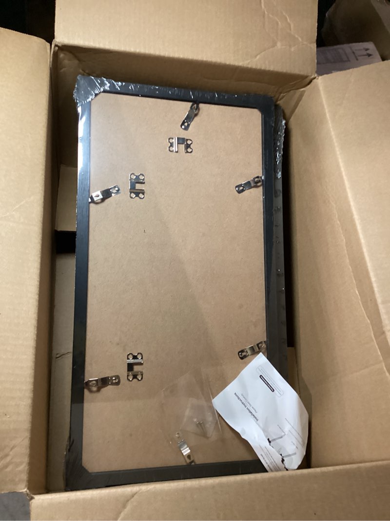 Condition photo showing New/Like New for Americanflat 11x22 Newspaper Frame with Polished Plexiglass - Display for Assorted Media Articles - Signature Collection - Modern Picture Frame for Wall Display - Black