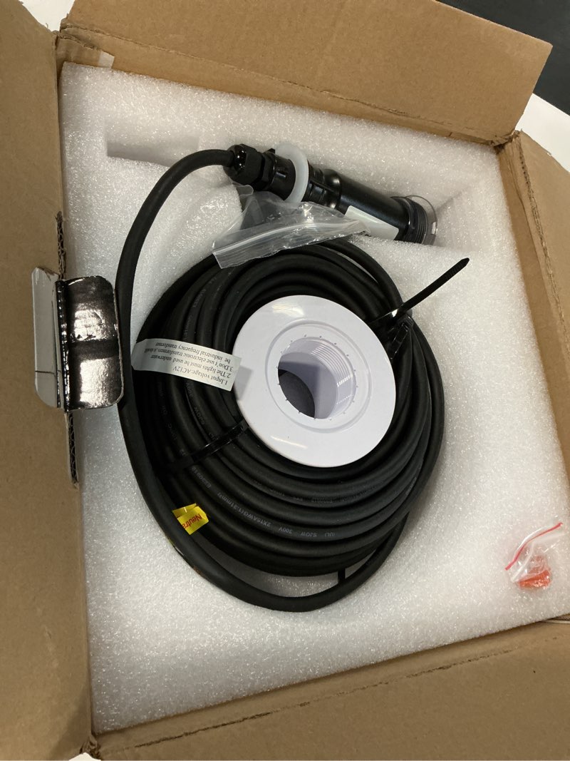 Condition photo showing Good Condition for pool lights for inground pool, direct replacement for pentair globrite, 1.5 inch led color inground pool & spa light, ip68 waterproof, ac12v, 50 ft cord ac12v-50ft
