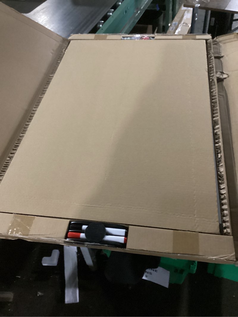 Condition photo showing New/Like New for Amazon Basics Whiteboard Drywipe Magnetic with Pen Tray and Aluminium Trim, 90 cm x 60 cm (WxH)