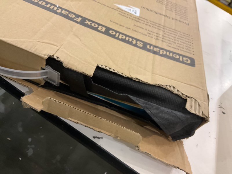 Condition photo showing New/Like New for Glendan Light Box Photography, 24" x 20" Professional Photo Studio Light Box, Large Photo Box with 336 High Color Rendering Index LED Lights & 6 Color PVC Backdrops for Product Photography