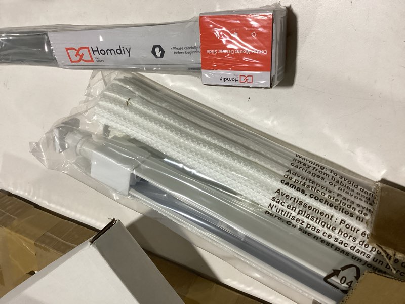 Condition photo showing Good Condition for LazBlinds Cordless Roman Shades - No Tools No Drill Easy Install Blackout Window Blinds, Thermal Insulated Room Darkening with UV Blocking for Bedroom/Living Room, Window Size 31" W x 48" H, White White 31"W x 48"H