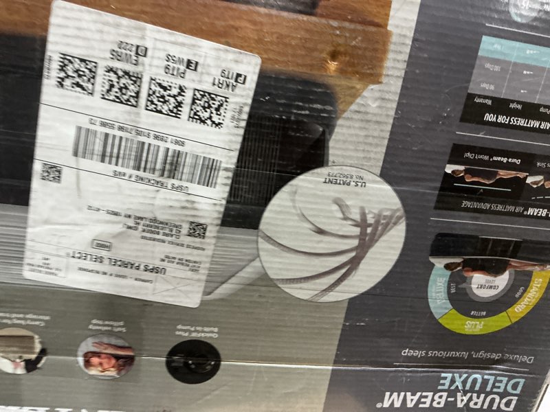 Condition photo showing Good Condition for Intex Twin Size Air Mattress, 18in Height, Built-in Pump, Dura-Beam Deluxe Comfort-Plush - Portable Inflatable Blow-up Bed for Camping, Travel, Guests 18" Grey Twin