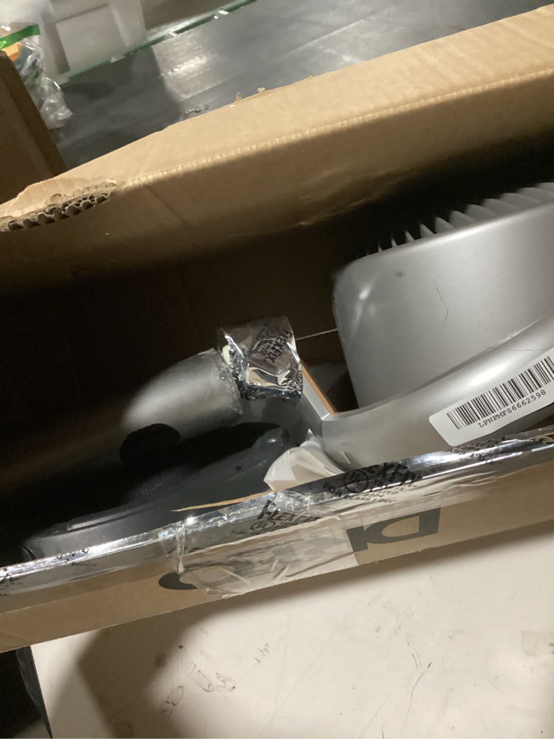 Condition photo showing Good Condition for dreo fan for bedroom, 120°+120°omni-directional oscillating fan, 90ft, dc motor, 20 db quiet standing pedestal fans, 8 speeds, 3 modes circulator with remote, 35-40" adjustable height, 8h timer silver standard