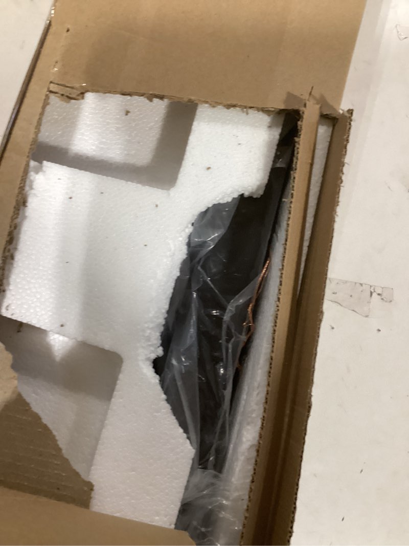 Condition photo showing Good Condition for Ralbay LED Modern Black Vanity Lights 5 Lights Acrylic Matte Black Bathroom Vanity Lights Over Mirror Black-White light 34 inch