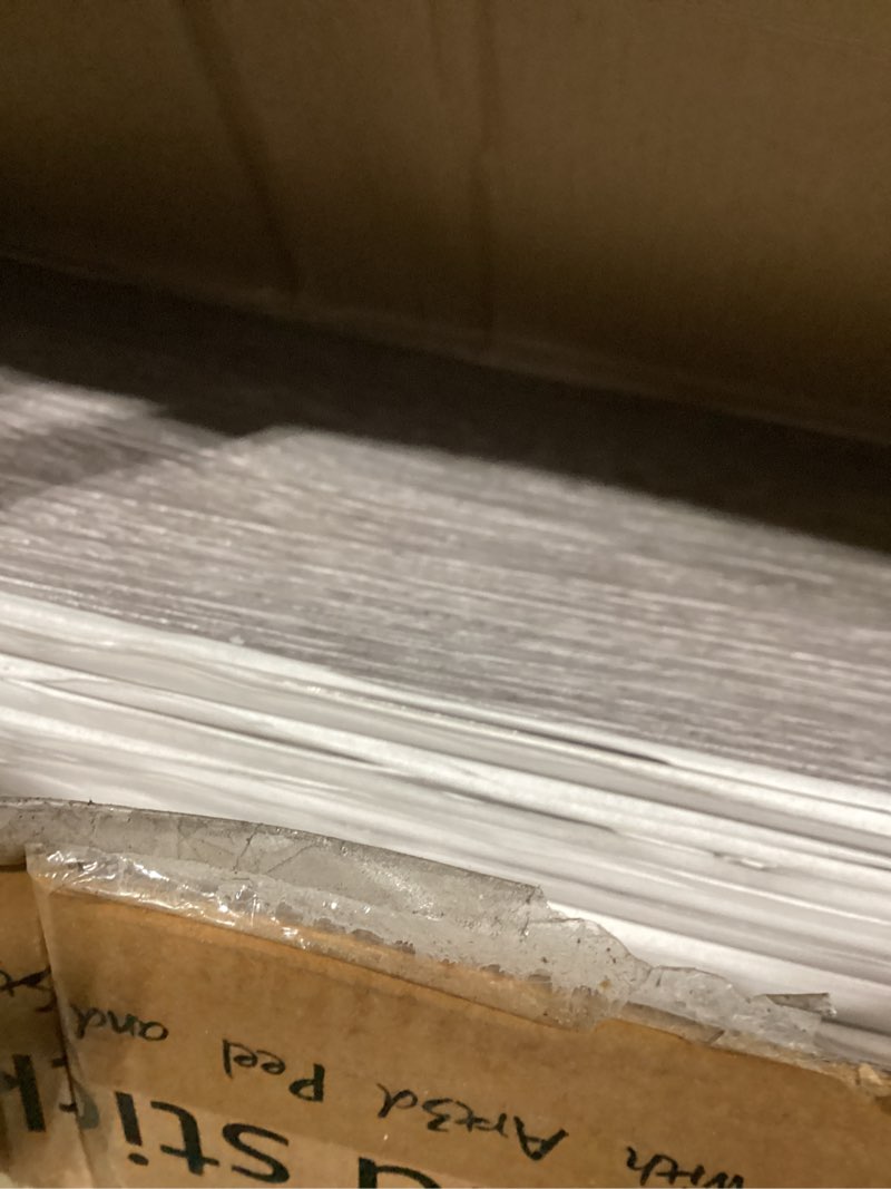 Condition photo showing Good Condition for art3d peel and stick floor tile vinyl wood plank 36-pack 54 sq.ft, deep gray, rigid surface hard core easy diy self-adhesive flooring 36 x 6 x 0.1 inches deep grey 36