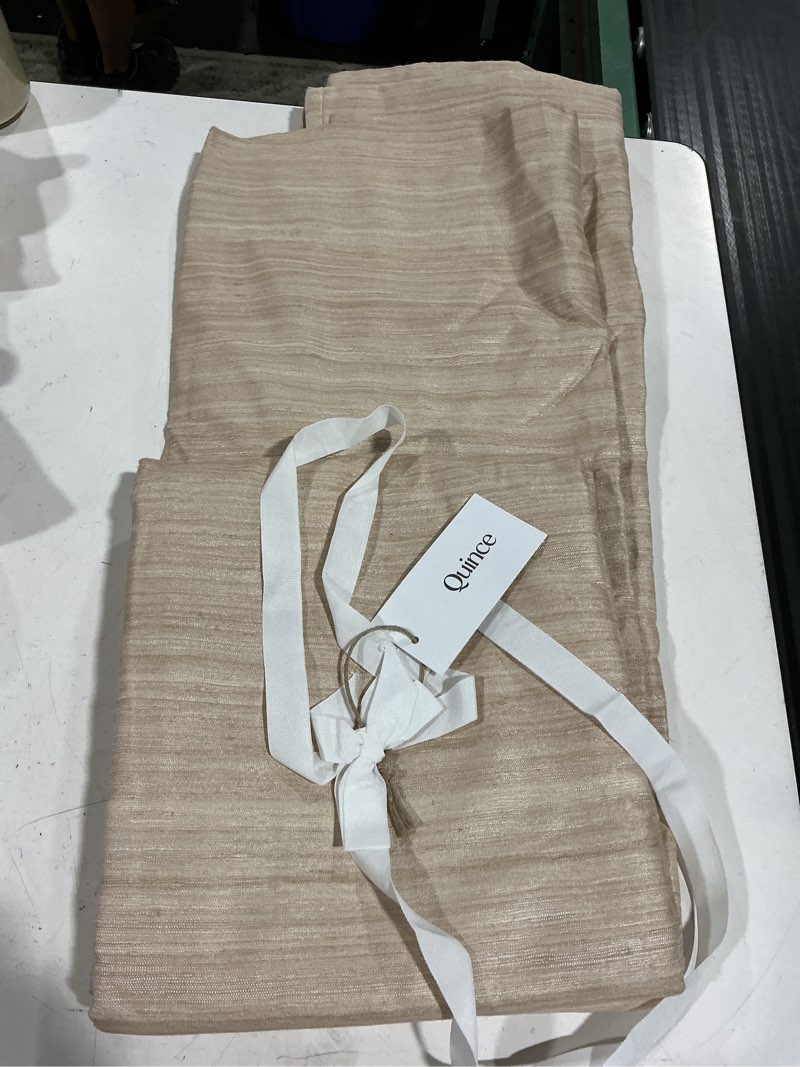 Condition photo showing Good Condition for quince textured cotton curtain, single panel 48” x 96”