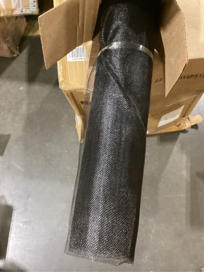 Condition photo showing Good Condition for pololo fiberglass screen roll high visibility and durable screen easy to diy repair or rescreen window and door screen 36” x 100’ black