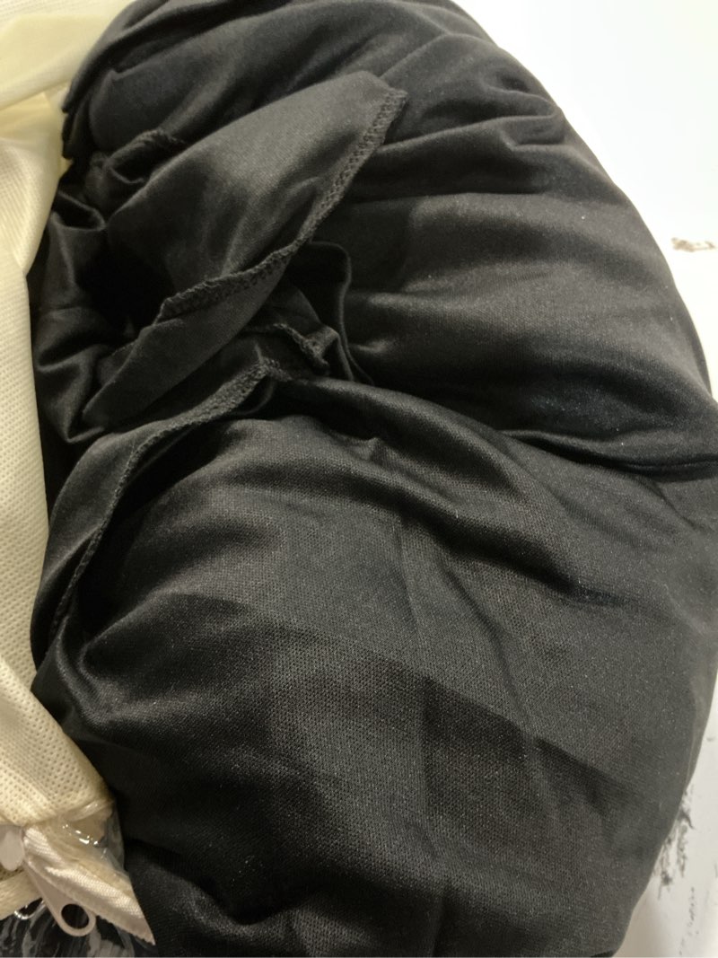 Condition photo showing Good Condition for wish care 2 pack black rectangle table clothes for 6 foot tables, polyester fitted tablecloths 6t stretch table cover for party, wedding, trade craft show, banquet, festival 72" x 30" (6 ft - 2 pcs) black