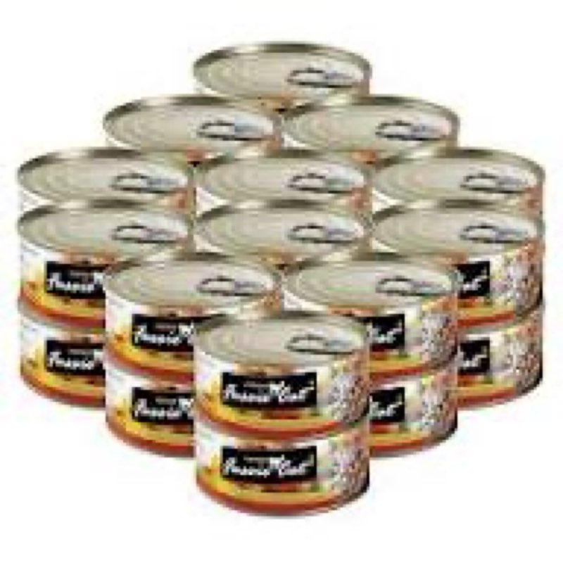 (exp:11/15/2027) fussie cat premium tuna & chicken liver in aspic grain-free wet cat food 2.82oz, case of 24