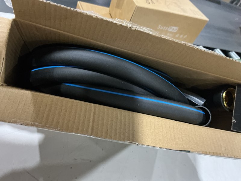 Condition photo showing Good Condition for garden hose 15ft non-expandable heavy duty hoses?kink-free flexible water hose, leak-proof hybrid water pipe with male to female fittings for garden, car, house cleaning