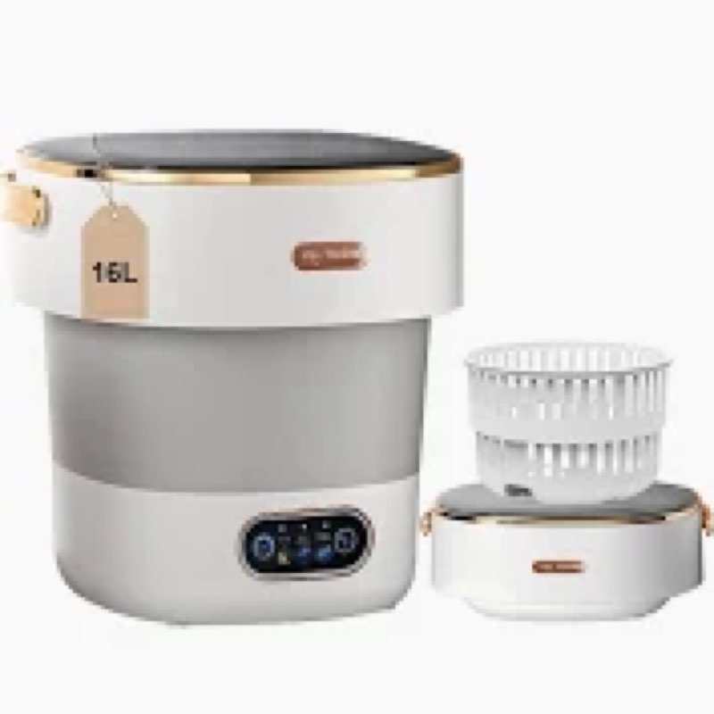 Similar Portable Washing Machine,Mini Washer 16L Upgraded With Spin Basket,Small Clothe Washing