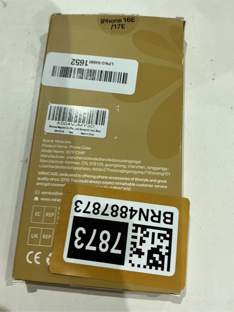 Condition photo showing Good Condition for miracase for iphone 17e case & iphone 16e case, full-body phone with built-in glass screen protector, [magnetic with magsafe] military drop proof 17 e/ 16 e cover bumper 6.1 inch, black iphone 16e/17e black