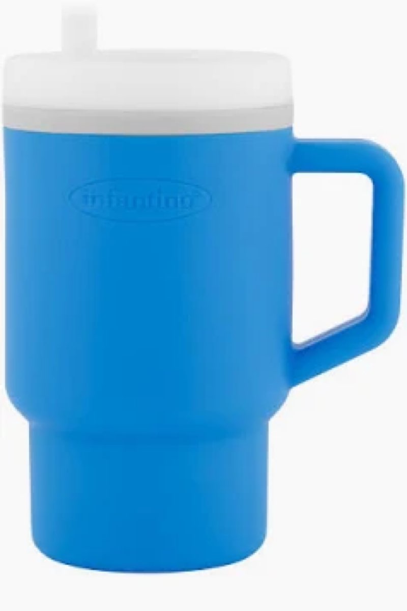 Toddler Cups – 9 oz Adorable Miniature Tumbler with Leak-Resistant Straw and Toddler-Friendly Handle, Encourages Hydration, Easy to Clean, Sippy cups for Toddlers 1-3?BPA Free silicone (Ocean)