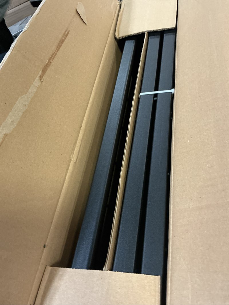 Condition photo showing Good Condition for Amazon Basics Bed Frame with Storage, Foldable Metal Platform, Sturdy Steel, No Box Spring Needed, 14-inch High, Tool-Free Setup, Queen Size, Black Queen 14 Inch ( Foldable)