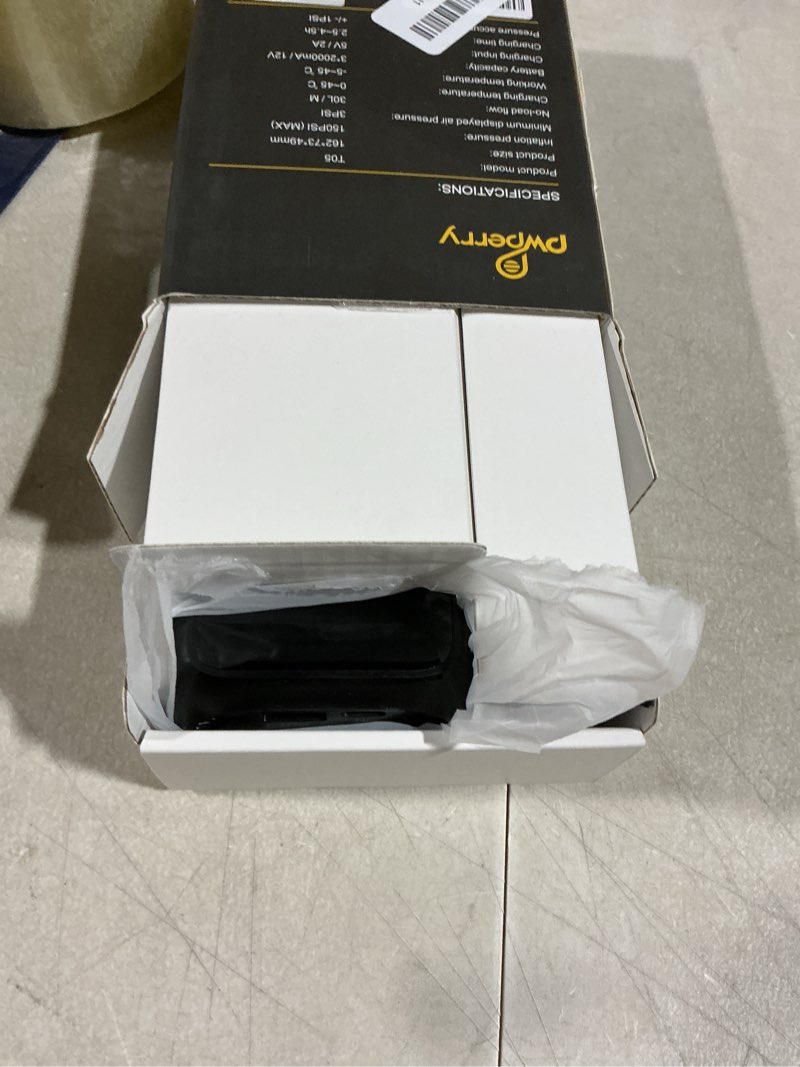 Condition photo showing Good Condition for Pwperry Tire Inflator Portable Air Compressor, 4X Faster 150PSI Smart Air Pump for Car Tires with Digital Pressure Gauge, Portable Fast Tire Inflator for Car, Bike, Motorcycle, Balls Light Yellow