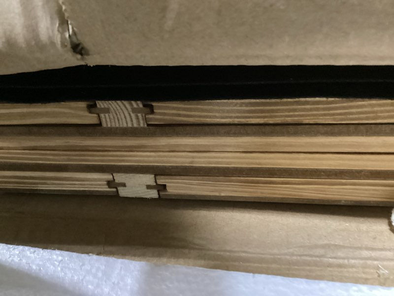 Condition photo showing As Is for Lavievert 2000 Piece Tilting & Foldable Puzzle Board with 8 Drawers & Cover, Portable Wooden Puzzle Plateau with Handle, Adjustable Jigsaw Puzzle Table with Easel/Stand & Non-Slip Tabletop for Adults