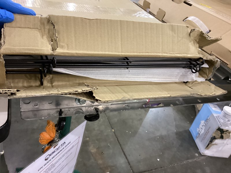 Condition photo showing As Is for Metal fence