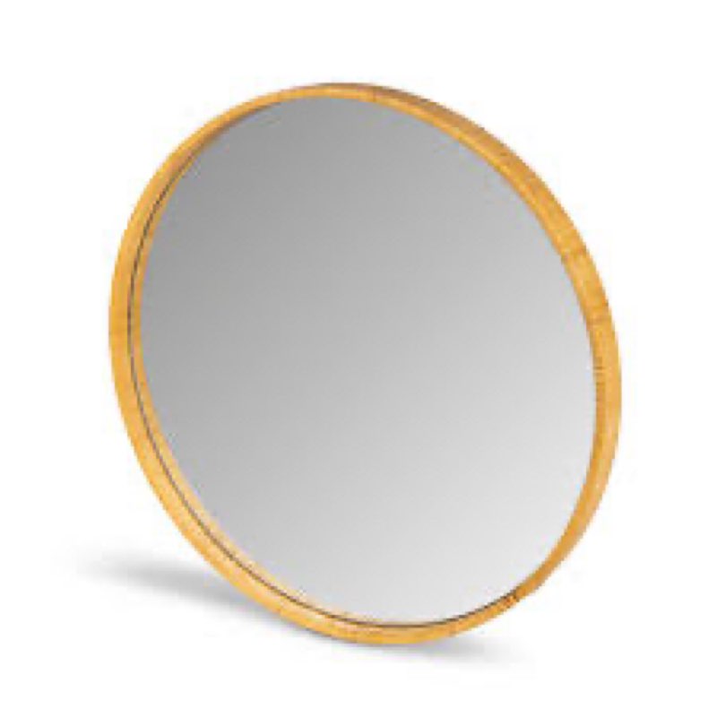 Park Hill Collectionrattan Wrapped Wood Mirror INCOMPLETE