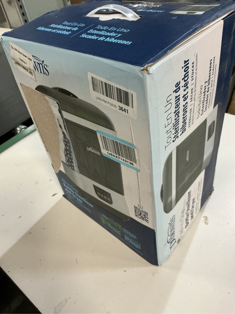 Condition photo showing New/Like New for dr. brown's all-in-one sterilizer and dryer for baby bottles, parts and other newborn essentials
