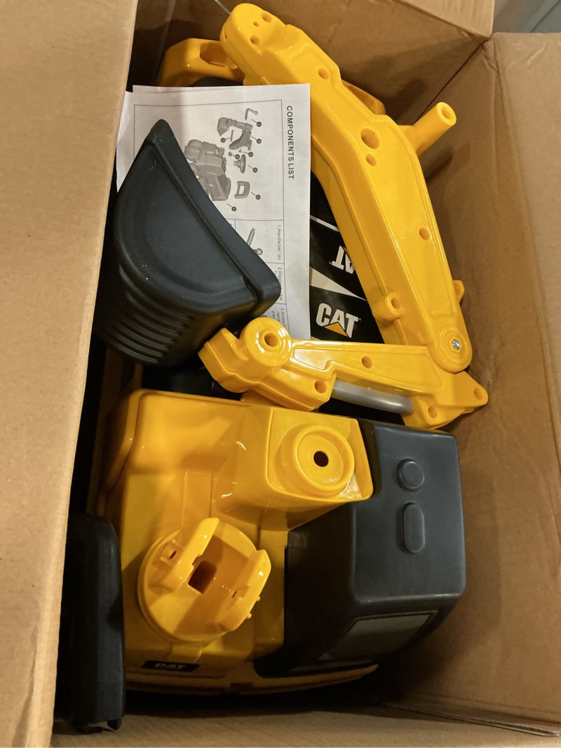 Condition photo showing Good Condition for best ride on cars cat excavator push car – licensed caterpillar ride-on digger toy for kids with rotating bucket & under-seat storage – construction vehicle for toddlers