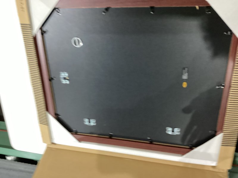 Condition photo showing Good Condition for americanflat 16x20 picture frame with polished plexiglass - wide picture frames made of engineered wood for vertical or horizontal wall display - epic collection - mahogany mahogany 16x20