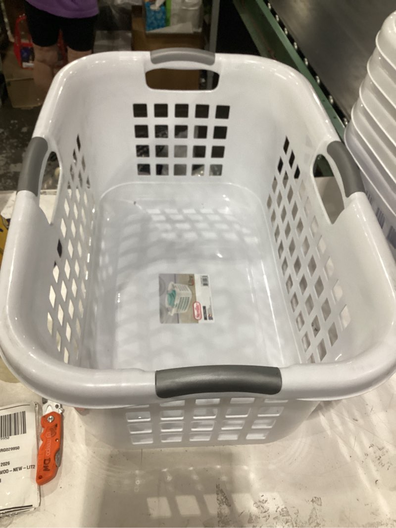 Condition photo showing New/Like New for sterilite corp 12168006 laundry basket white 2bshl