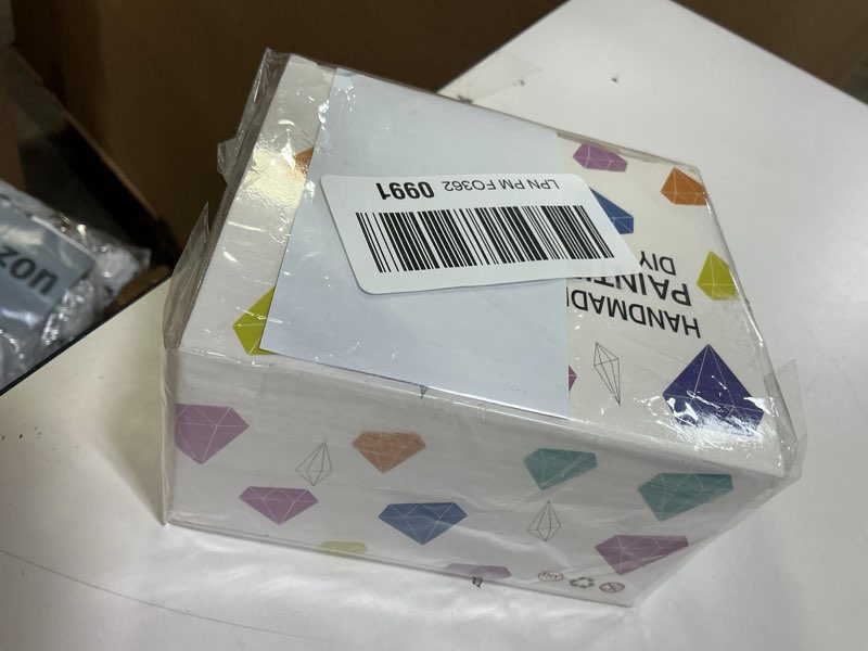 Condition photo showing As Is for NEGEKFKX 8 Pcs National Park Diamond Art Painting Coasters Kits, Coaster with Holder for Adults, Non-Slip DIY Dot Paint Craft Kits,5D Full Drill DIY Diamond Dot Gem Art Kit Home Decor Arts Craft Diamond coaster-14