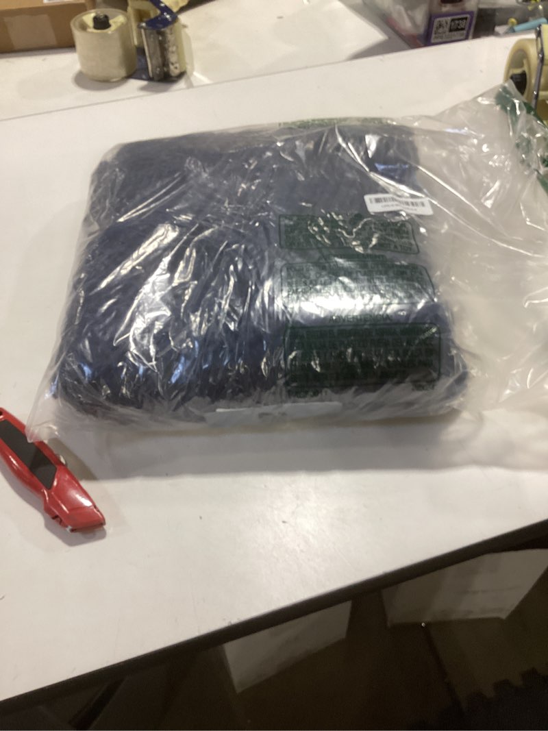Condition photo showing New/Like New for olanly bathroom runner rugs 44x24, extra soft absorbent chenille bath rugs, rubber backing quick dry, machine washable long bath mats for bathroom floor, tub and shower, home decor accessories, navy 44" x 24" navy
