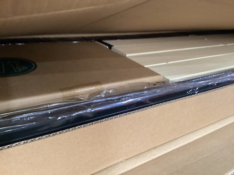 Condition photo showing New/Like New for zinus olivia metal and wood platform bed frame / no box spring needed / wood slat support / easy assembly, queen queen olivia bed