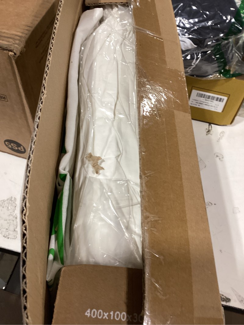 Condition photo showing New/Like New for apsmile lightweight down feather fibers comforter california king, cooling down feather fibers duvet for warm weather -100% organic cotton cover, summer duvet (ivory white, 104x96) ivory white / lightweight california king