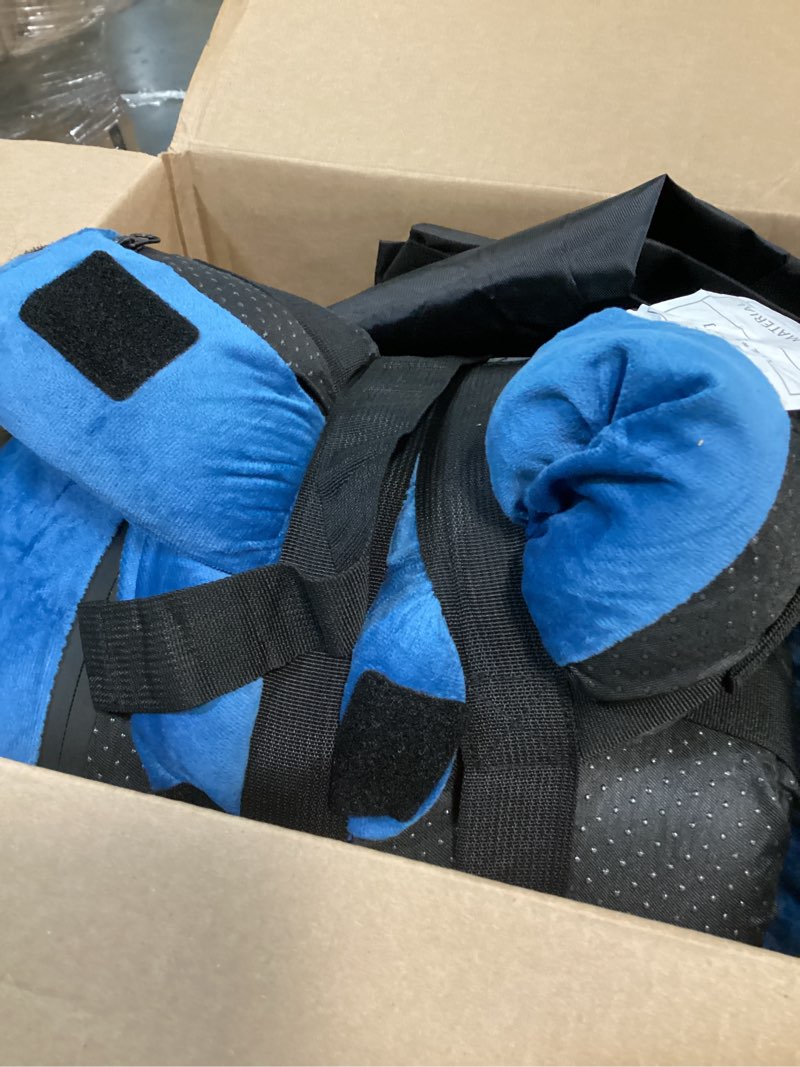 Condition photo showing Good Condition for zise 27*24 sleeping pad,3-inch thick memory foam camping mattress,portable roll-up mat for car/tent/floor/cot/travel,comfortable pad for guests sleepover blue cot:72*24*3\"