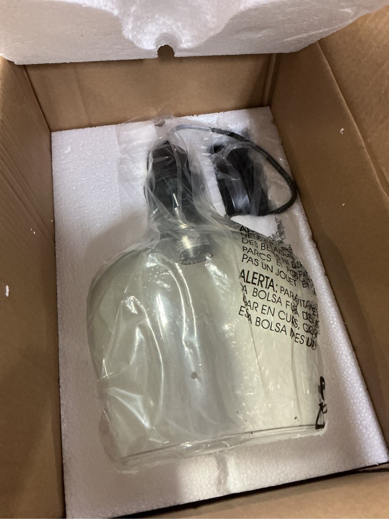 Condition photo showing Good Condition for Hampton Hill Auburn Modern Glass Pendant Light Fixtures For Kitchen Island, Bell Shaped Shades Hanging Ceiling Light, Chandelier, Farmhouse, Dining, Foyer, Bath,Bedroom Home Décor Antique Bronze/Clear