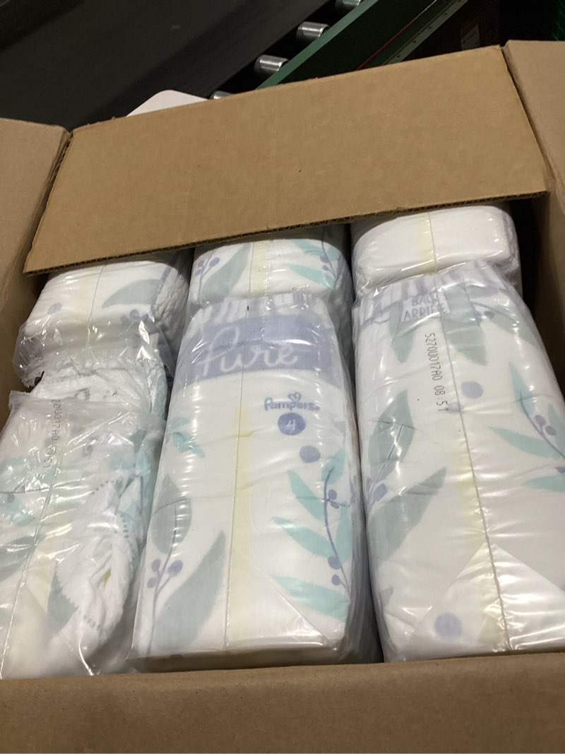 Condition photo showing Good Condition for Pampers Baby Diapers - Pure Protection - Size 4, 150 Count, for up to 100% Leakproof, Premium Plant-based Skin Protection