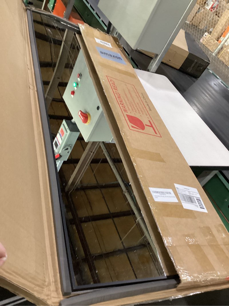 Condition photo showing New/Like New for VooBang Mirror Full Length - 21" x 57" Floor Mirror with Stand, Aluminum Alloy Frame Full Body Mirror, Standing Hanging or Leaning Against Wall for Bedroom and Living Room, Black Black 57"L x 21"W