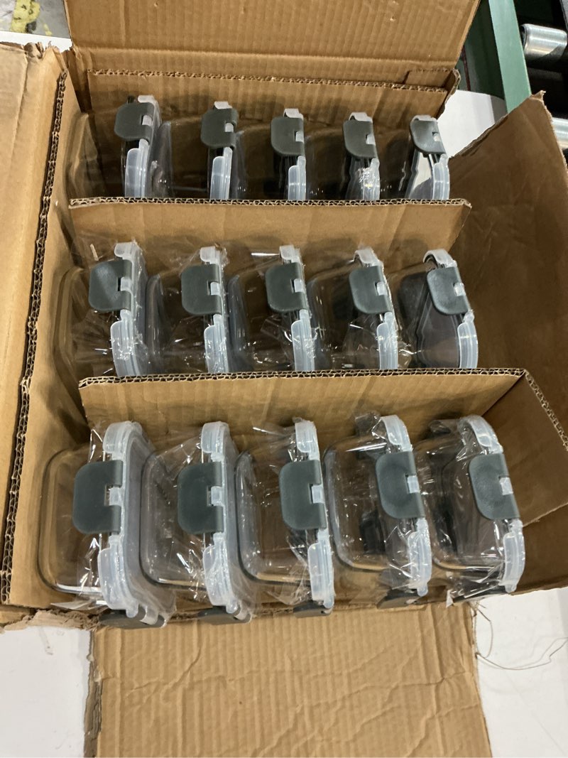 Condition photo showing New/Like New for m mcirco [15-pack,13 oz 1.5 cup glass meal prep containers, small glass food storage containers with lids,airtight lunch containers, microwave, oven, freezer and dishwasher friendly, bpa-free 15pcs